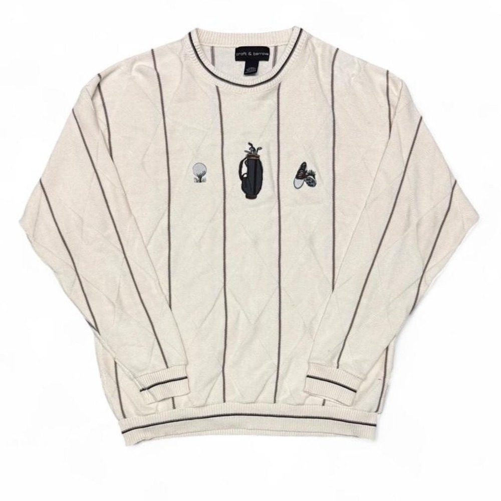 Croft & Barrow Men's Vintage 90s Knitted Golf Sweater Sz Large